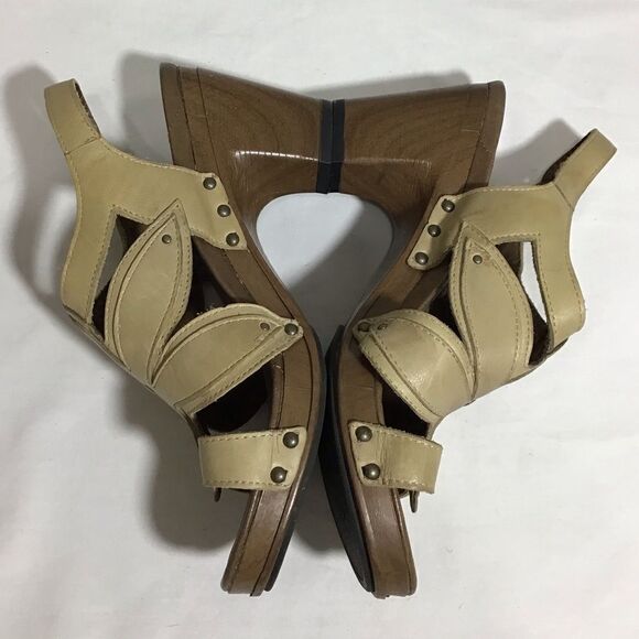 Dansko Nina Violet Leather Chunky Heel Sandals Size 39 - Picture 4 of 12